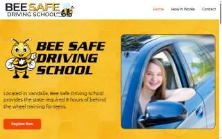 Bee Safe Driving School of Vandalia website