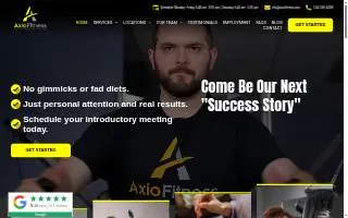 Axio Fitness Churchill website