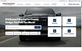 Carter County Dodge Chrysler Jeep Ram website