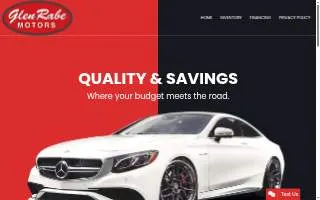 Glen Rabe Motors website