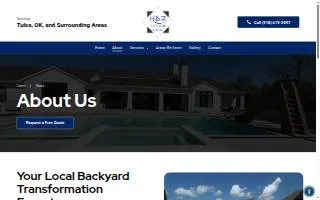 H & Z Outdoor Living website