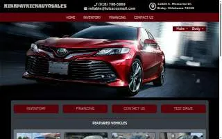 Kirkpatrick Auto Sales website