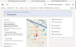 Walgreens of Broken Arrow website