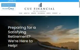 Cue Financial of Oklahoma website