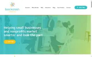 Backslash Creative website