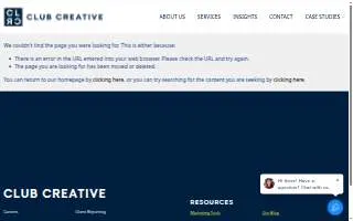 Club Creative website