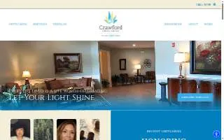 Crawford Funeral Service website