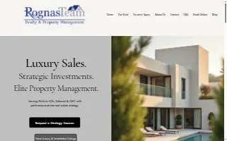 Rognas Team Realty & Management website