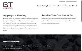 Bomhak Trucking, LLC website
