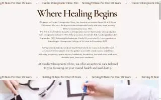 Carder Chiropractic Clinic website