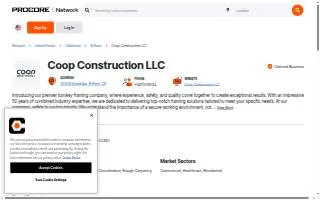 Coop Construction LLC website