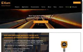 Kam technology & Solutions website