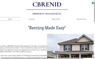 CBRENID Property Management website