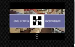 Henson Construction Co website