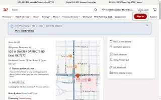 Walgreens Pharmacy of Enid website