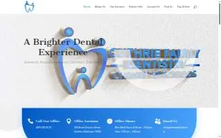Guthrie Family Dentistry - Dr. Christy Heinze DDS website