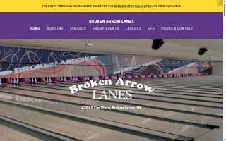 Broken Arrow Lanes website