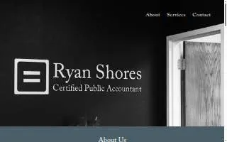 Ryan Shores CPA website