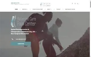Balanced Care Pain Center website