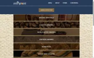The Underground Coffee + Coworking website