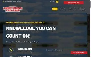 Affordable Transmissions LLC of Moore website