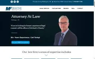 Finerty Law office - Muskogee website