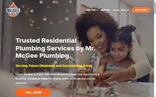 Mr McGee Plumbing of Mustang website