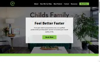 Childs Family Chiropractic website