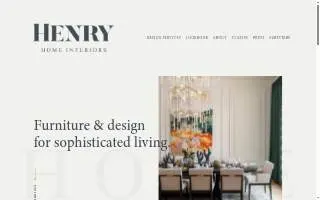 Henry Home Interiors website