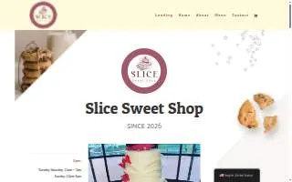 Slice Sweet Shop website