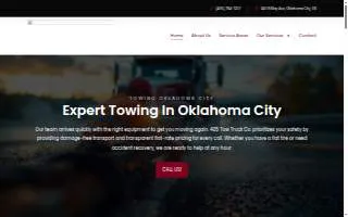 405 Tow Truck Co. website