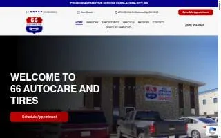 66 Auto Care & Tires website