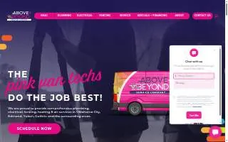 Above + Beyond Service Company of Oklahoma City website