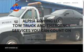 Alpha Towing LLC of Oklahoma City website