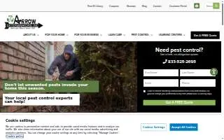 Arrow Exterminators, Inc. website
