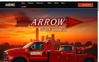 Arrow Wrecker Service of Oklahoma City website