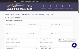 Auto Nova of Oklahoma City website