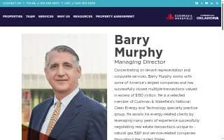 Barry Murphy - Commercial Real Estate Broker at Cushman & Wakefield | Commercial Oklahoma website