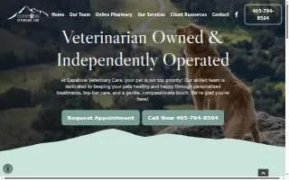 Capstone Veterinary Care website
