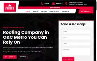 City Roofing and Construction website