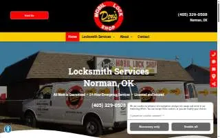 Don's Mobil Lock Shop of Oklahoma City website