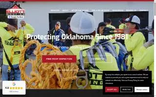 Elliott Roofing of Oklahoma City website