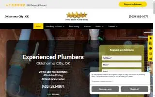 Five Star Plumbing of Oklahoma City website