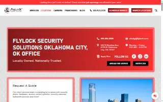 FlyLock Security Solutions of Oklahoma City website