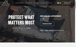 Franco Roofing website