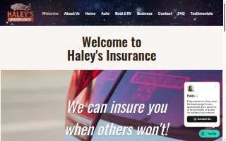 haleys insurance website