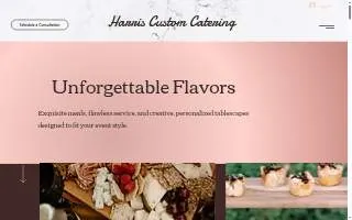 Harris Custom Catering of Oklahoma City website