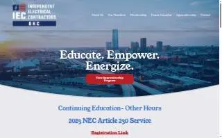Independent Electrical Contractors website