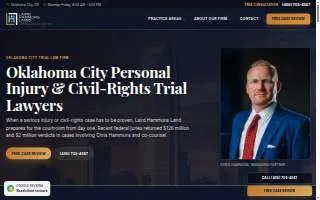 Laird Hammons Laird Personal Injury Lawyers Oklahoma City website