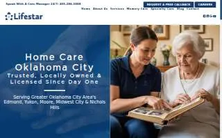 Lifestar Home Care website